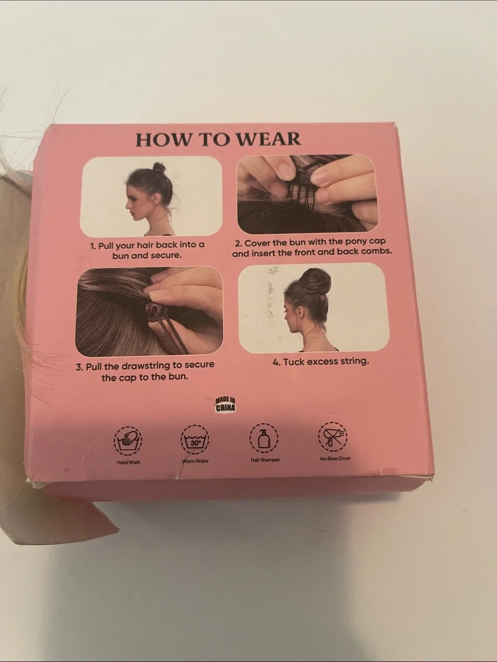 Never Worn Hair Bun - Bahama Beige Synthetic Bun
